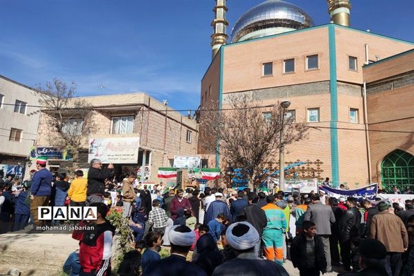 راهپیمایی 22 بهمن در شهرستان کلات