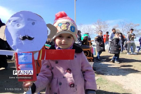 راهپیمایی  یوم الله ۲۲ بهمن در شهر لوجلی شهرستان شیروان