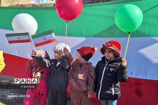 راهپیمایی  یوم الله ۲۲ بهمن در شهر لوجلی شهرستان شیروان