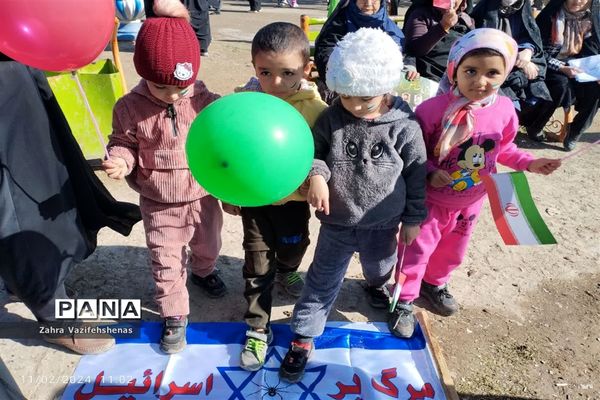 راهپیمایی  یوم الله ۲۲ بهمن در شهر لوجلی شهرستان شیروان