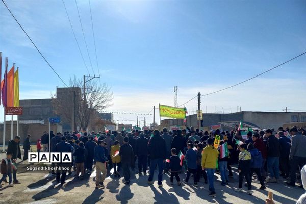 حضور گسترده مردم انقلابی شهر تیتکانلو در راهپیمایی ۲۲ بهمن ماه