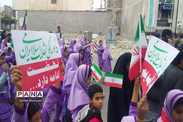 راهپیمایی ۲۲ بهمن  در عسلویه