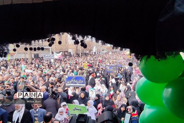 راهپیمایی 22 بهمن در نیشابور