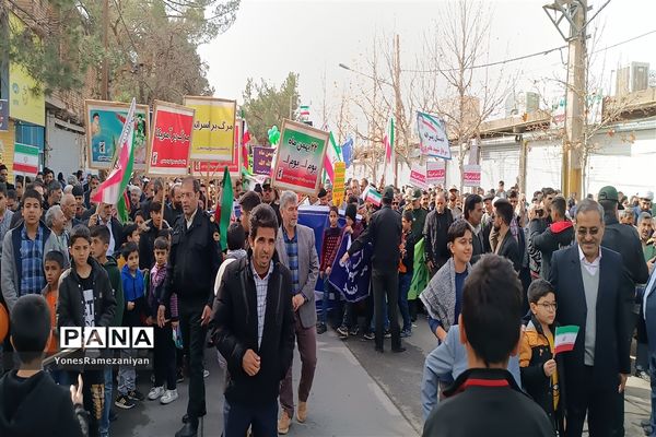 راهپیمایی یوم الله ۲۲ بهمن در خلیل آباد