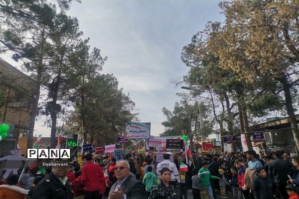 راهپیمایی یوم الله ۲۲ بهمن در خلیل آباد