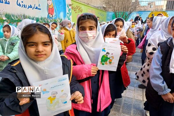 جشن میلاد امام‌حسین(ع) در دبستان سارا شهرستان ملارد