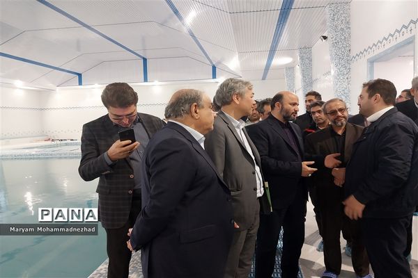 آیین افتتاح استخر مالک اشتر آموزش و پرورش ناحیه یک مشهد