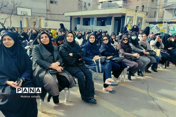 آئین جشن بزرگ اعیاد شعبانیه و روز جانباز در دبیرستان سمیه منطقه ۱۳