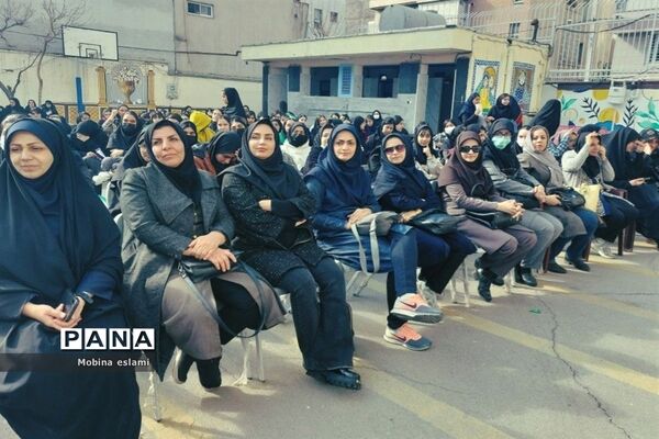آئین جشن بزرگ اعیاد شعبانیه و روز جانباز در دبیرستان سمیه منطقه ۱۳