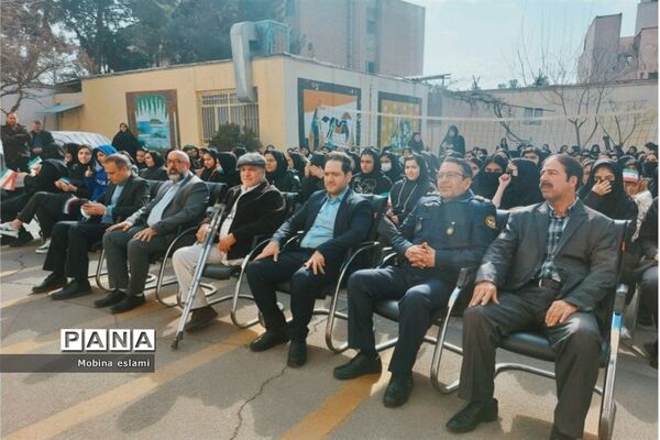 آئین جشن بزرگ اعیاد شعبانیه و روز جانباز در دبیرستان سمیه منطقه ۱۳