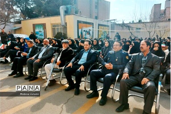 آئین جشن بزرگ اعیاد شعبانیه و روز جانباز در دبیرستان سمیه منطقه ۱۳