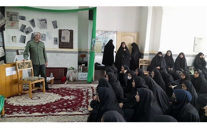 جشن ۴۵ سالگی انقلاب در مدرسه حضرت خدیجه جعفرآباد