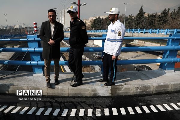 آیین بهره برداری از اولین پل مجهز به سیستم مکانیزه برف زدایی