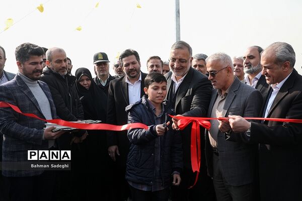آیین بهره برداری از اولین پل مجهز به سیستم مکانیزه برف زدایی