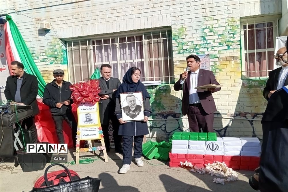 آیین خشت‌گذاری دبستان ۶ کلاسه  شهید سید رضی موسوی جوادآباد