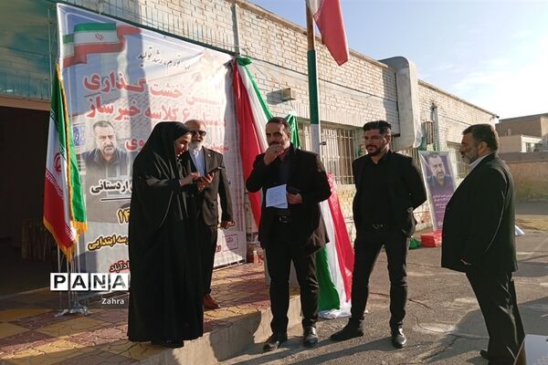 آیین خشت‌گذاری دبستان ۶ کلاسه  شهید سید رضی موسوی جوادآباد