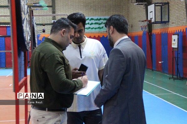 مسابقات دارت و تیراندازی در سالن ورزشی علی‌ابن ابی‌طالب(ع)ناحیه یک شهرری