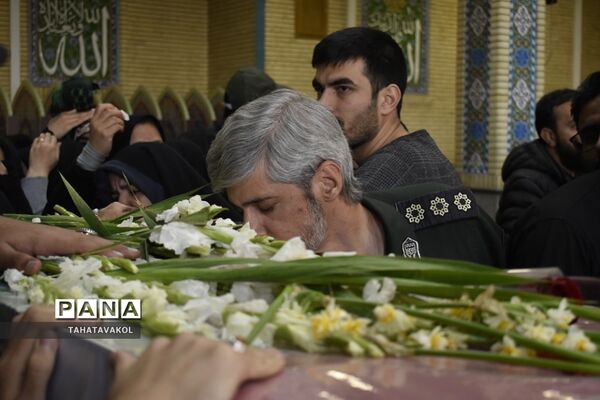 تشییع پیکر مطهر شهید مدافع حرم حسین محمدی در شهرستان پردیس