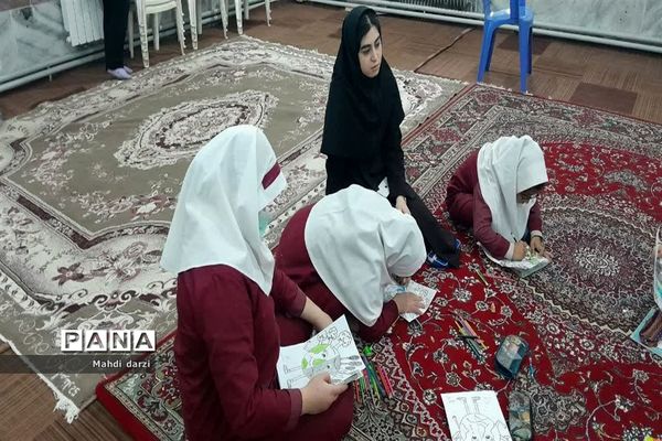 جشنواره نقاشی به‌مناسبت هوای پاک در دبستان با نیاز های ویژه امام موسی کاظم (ع) گالشپل