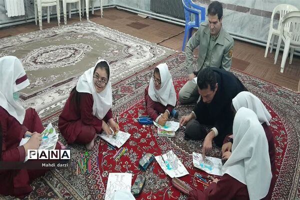 جشنواره نقاشی به‌مناسبت هوای پاک در دبستان با نیاز های ویژه امام موسی کاظم (ع) گالشپل