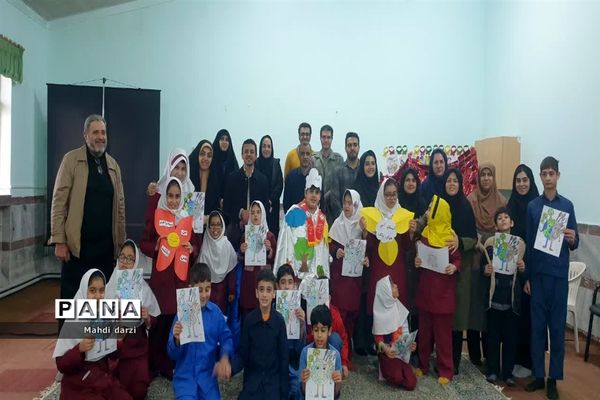 جشنواره نقاشی به‌مناسبت هوای پاک در دبستان با نیاز های ویژه امام موسی کاظم (ع) گالشپل