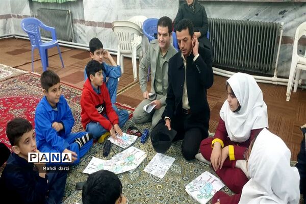 جشنواره نقاشی به‌مناسبت هوای پاک در دبستان با نیاز های ویژه امام موسی کاظم (ع) گالشپل
