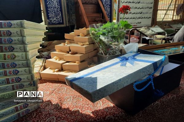 دیدار مدیر آموزش و پرورش ناحیه ۶ مشهد با دانش‌آموزان معتکف‌