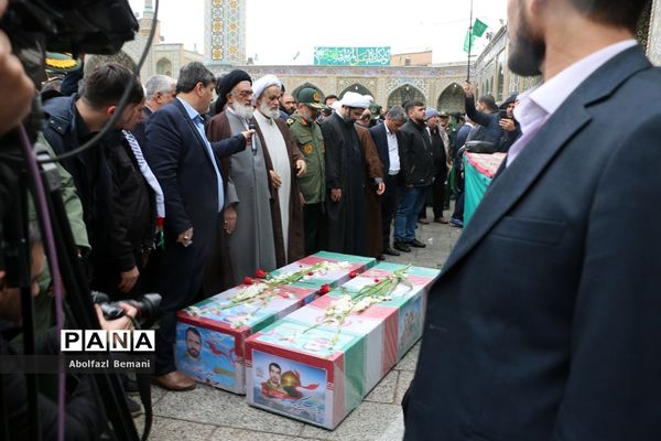 تشییع پیکر شهیدان «آقازاده نژاد» و «کریمی» در قم