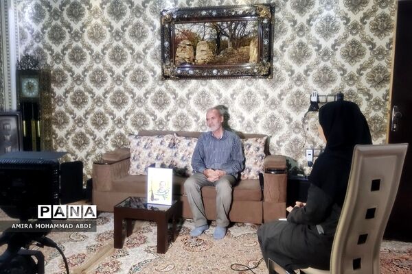 دیدار دانش‌آموزان باقرشهری با جانباز آزاده دفاع مقدس