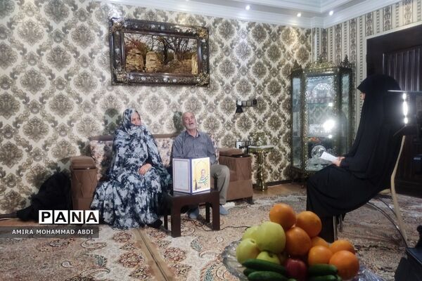 دیدار دانش‌آموزان باقرشهری با جانباز آزاده دفاع مقدس