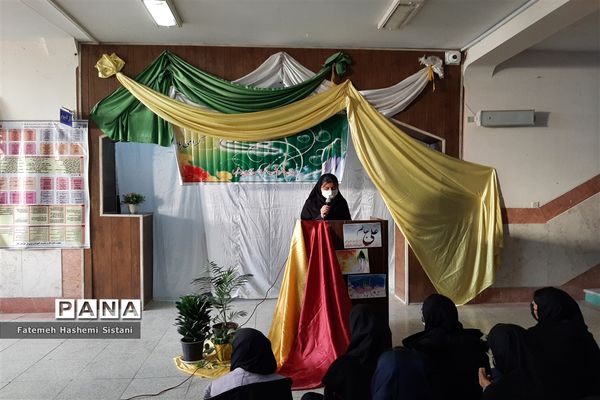 مراسم ولادت امیرالمومنین علی (ع) در دبیرستان دخترانه شاهد زابل