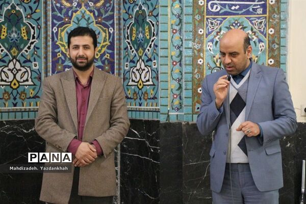 افتتاحیه مراسم معنوی اعتکاف در مسجد هجرت آموزش و پرورش ناحیه ۳ مشهد