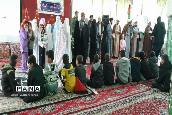 برگزاری جشن میلاد امام علی (ع) در امامزاده روستای توده شهرستان شیروان