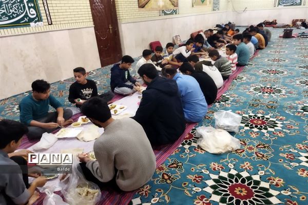 مراسم معنوی اعتکاف دانش‌آموزان پسر شادگانی