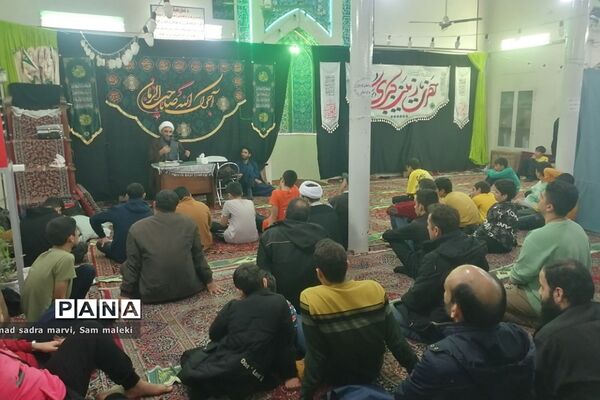 حضور دانش‌آموزان ناحیه دو شهرری در مراسم معنوی اعتکاف