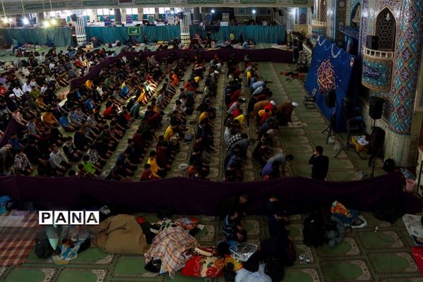 مراسم معنوی اعتکاف در  شهرکرد