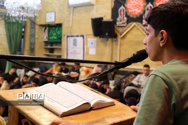 اعتکاف دانش‌آموزی ناحیه ۳ مشهد در مسجد امام صادق علیه السلام
