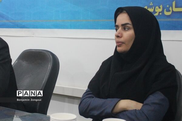 جلسه هم اندیشی سازمان دانش‌آموزی استان بوشهر با اداره نهضت سوادآموزی استان