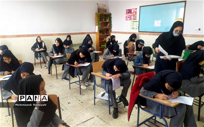 برگزاری آزمون پایش سمپاد در دبیرستان فرزانگان ۴ مشهد‌/ فیلم