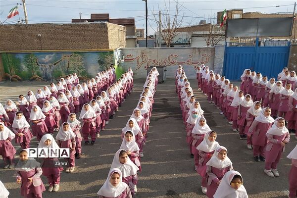 مراسم  زنگ انقلاب در مدارس جوادآباد