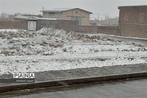 بارش برف در خلیل آباد