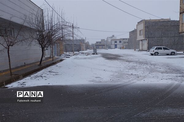 بارش برف در خلیل آباد