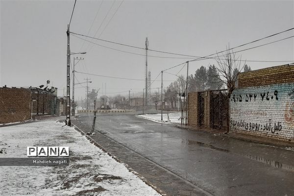 بارش برف در خلیل آباد