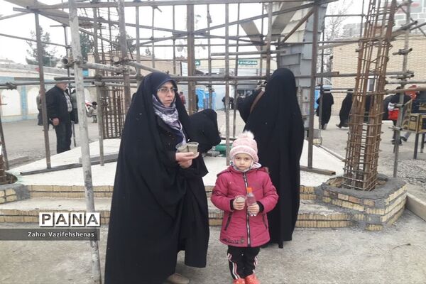 شرکت باشکوه پایگاه های بسیج خواهران حوزه ام ائمه (س) در نماز جمعه ۱۳ بهمن شهرستان شیروان