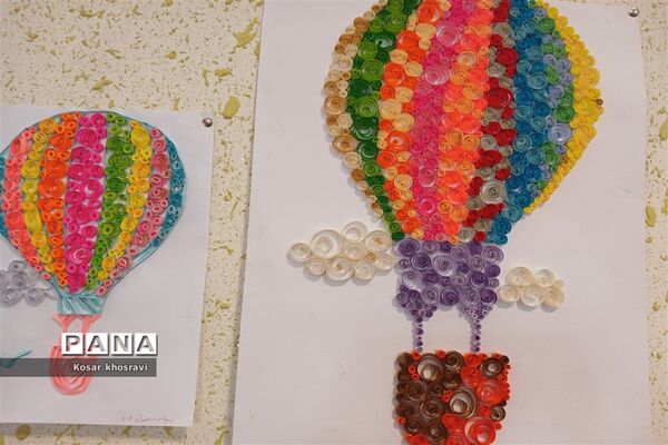 نمایشگاه مدرسه آرمانی هنر آسمانی در دبیرستان صفورا  مشهد