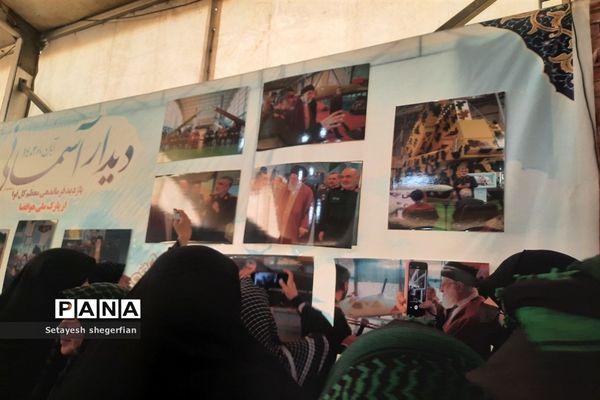 بازدید دختران خراسانی از نمایشگاه هوافضا در مناطق عملیاتی جنوب کشور