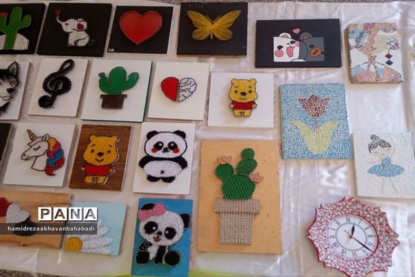 نمایشگاه آثار هنری دانش‌آموزان دبیرستان دخترانه توسلی بهاباد گشایش یافت