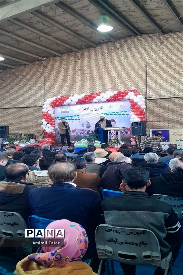 کاروان انقلاب در شهرستان بام و صفی آباد