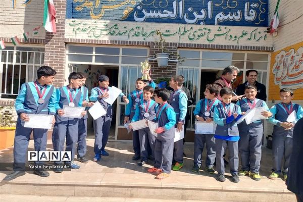 مراسم تقدیر و اهداء مدال در رشته مسابقه فوتبال