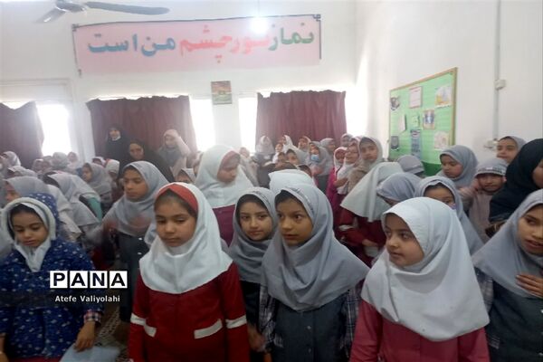 حضور خادمین حرم مقدس رضوی در دبستان نرجس شهرستان مهریز
